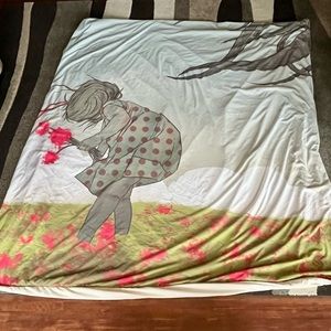 Poppies & Kraken Duvet Cover Queen